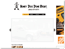 Tablet Screenshot of honeydosdoneright.com